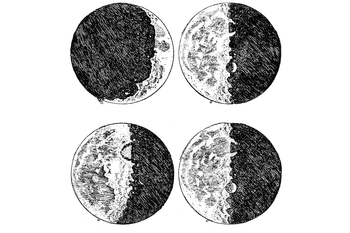 Dibuixos de la lluna de Galileu