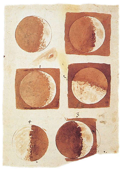 Dibuix de la lluna de Galileu