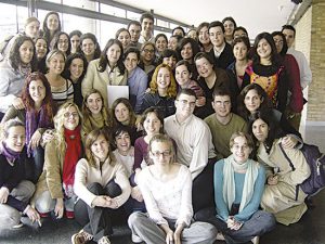 Primera promoció de la llicenciatura en Periodisme de la Universitat de València.