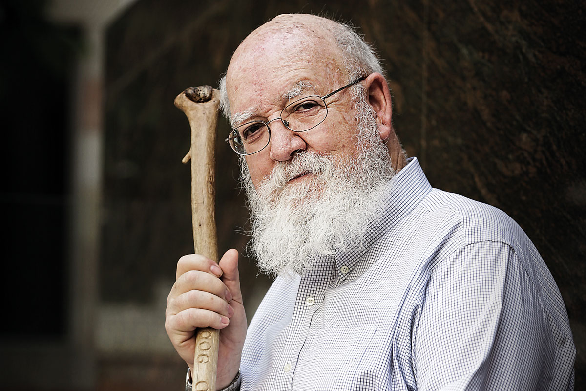 El filòsof de la ciència Daniel C. Dennett durant una visita a Girona