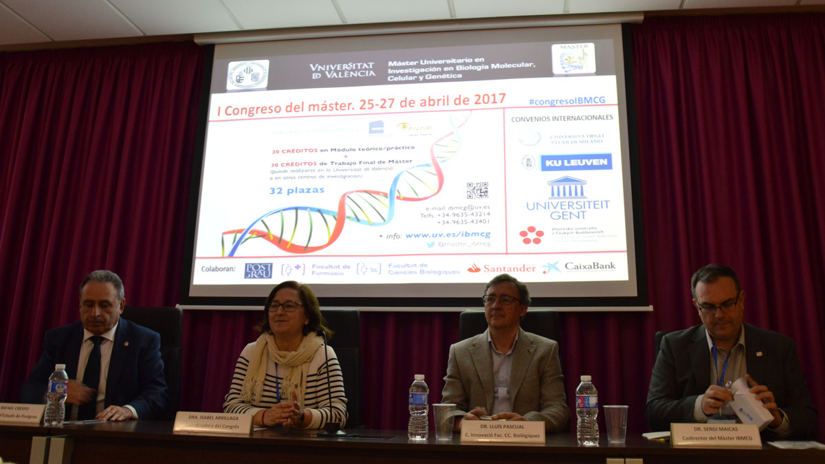 I Congrés del Màster en Investigació en Biologia Molecular, Cel·lular i Genètica de la Universitat de València