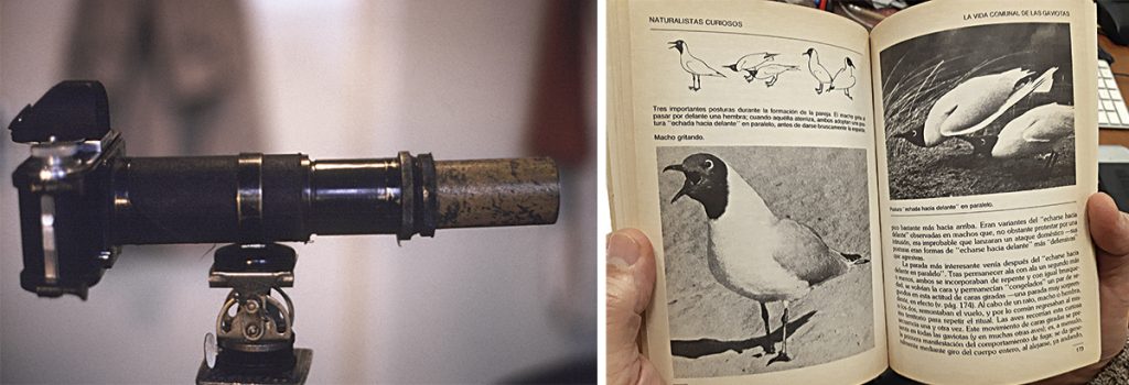 Càmera rèflex utilitzada per Niko Tinbergen per fotografiar animals en estat salvatge.