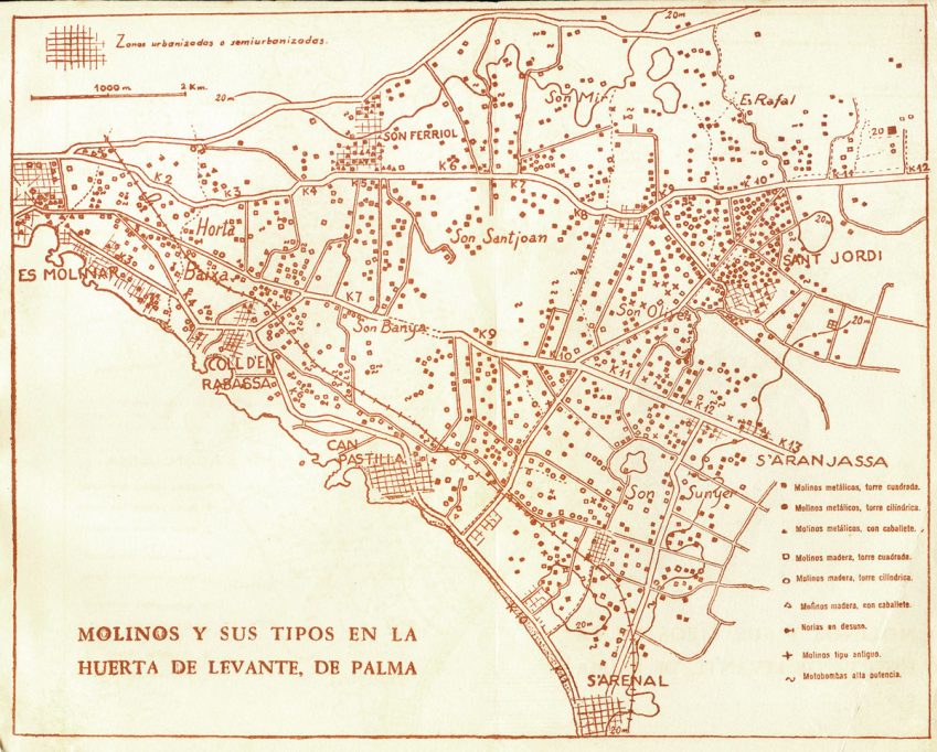 Cartografia dels molins a Palma